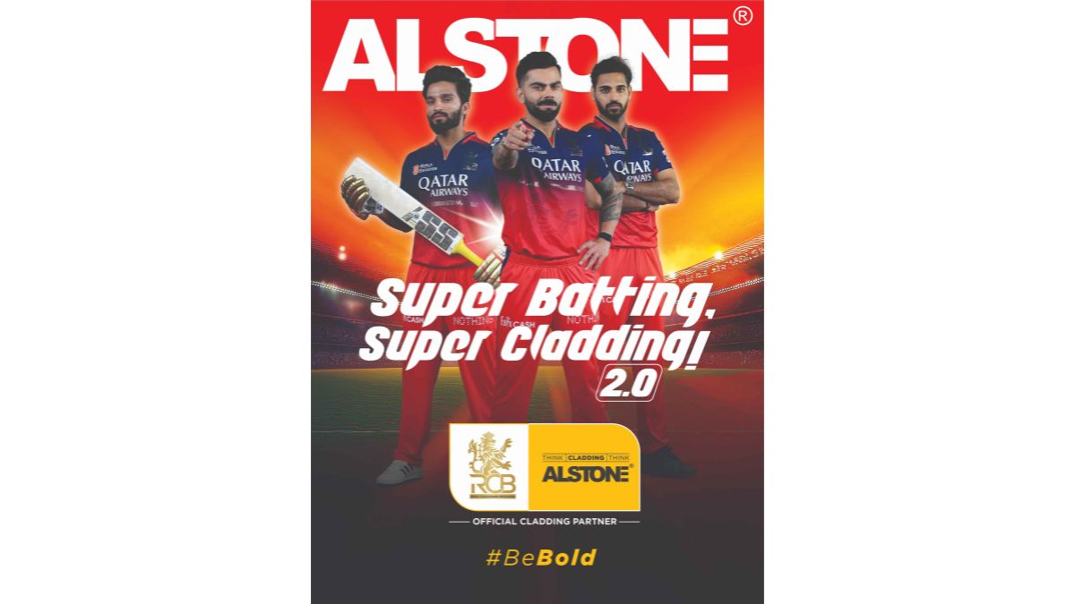 Alstone-Premium Exterior Cladding reunites with Royal Challengers Bengaluru as its Official cladding Partner