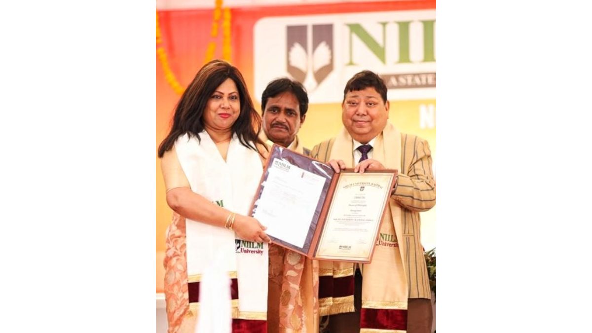 Chaitali Das Conferred Honorary Doctorate by NIILM University for Skill Development