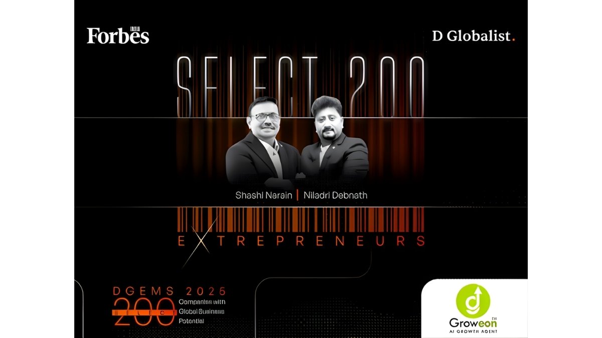 Groweon Named one of India’s First AI-Powered CRM, Earns Spot in Forbes India DGEMS 2025 ‘Select 200’ for Global Business Potential